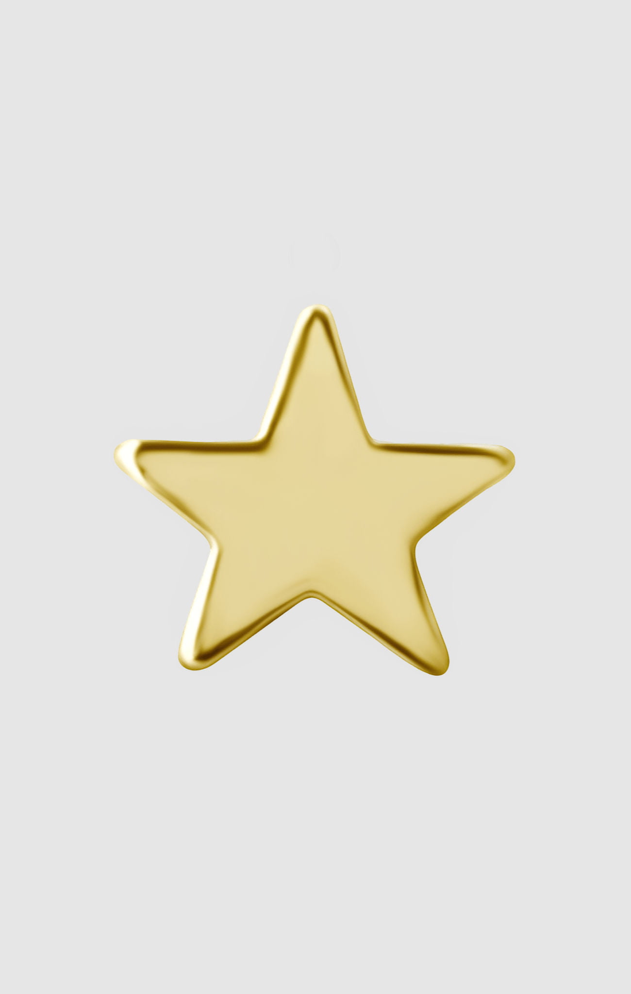 Starlet Spark Gold earring crafted from titanium, suitable for helix, conch, lobe, tragus, forward helix, and medusa piercings.